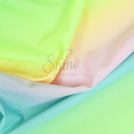 Ombre Stripe Rainbow Stretch Spandex