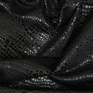 Black Crocodile Foil Stretch Spandex