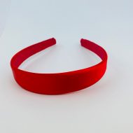 Red Satin Ribbon Headband 25mm