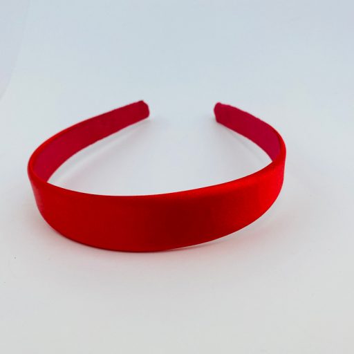Red Satin Ribbon Headband 25mm