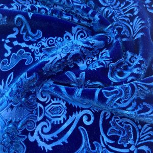 Embossed Regal Stretch Velvet – Royal