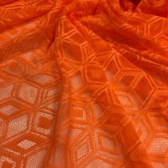 Diamond Stretch Lace - Orange