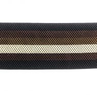 Belting Elastic Brown & Cream Stripe
