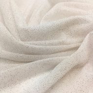 Glitter Knit Chiffon - Bianco