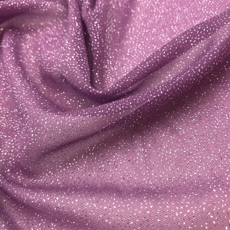 Glitter Knit Chiffon Dahlia Shine Trimmings & Fabrics