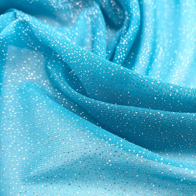 Glitter Knit Chiffon – Malibu | Shine Trimmings & Fabrics