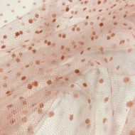 Soft Net with Flocked Micro Spot Pink