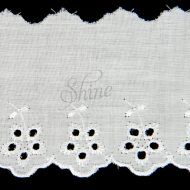 Broderie Anglaise Cambric Lace Trimming 6299 - White