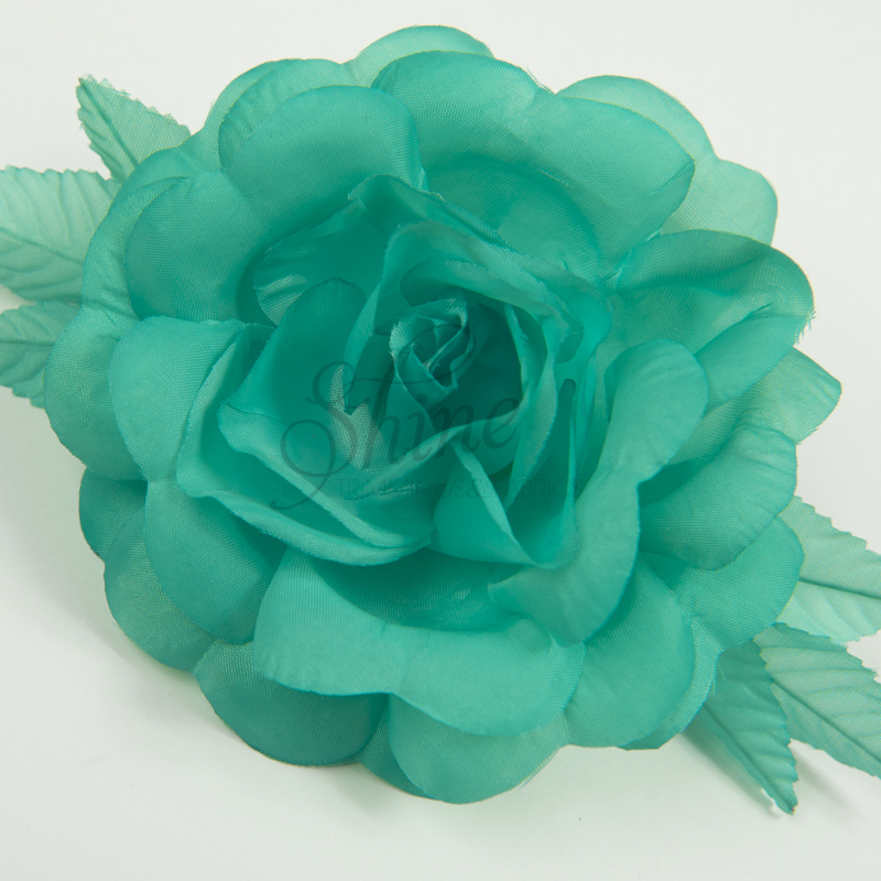 Extra Large Rose Aqua | Shine Trimmings & Fabrics