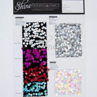 Galaxy Velvet, Galaxy Mesh and Tutti Frutti Fabrics Sample Cards