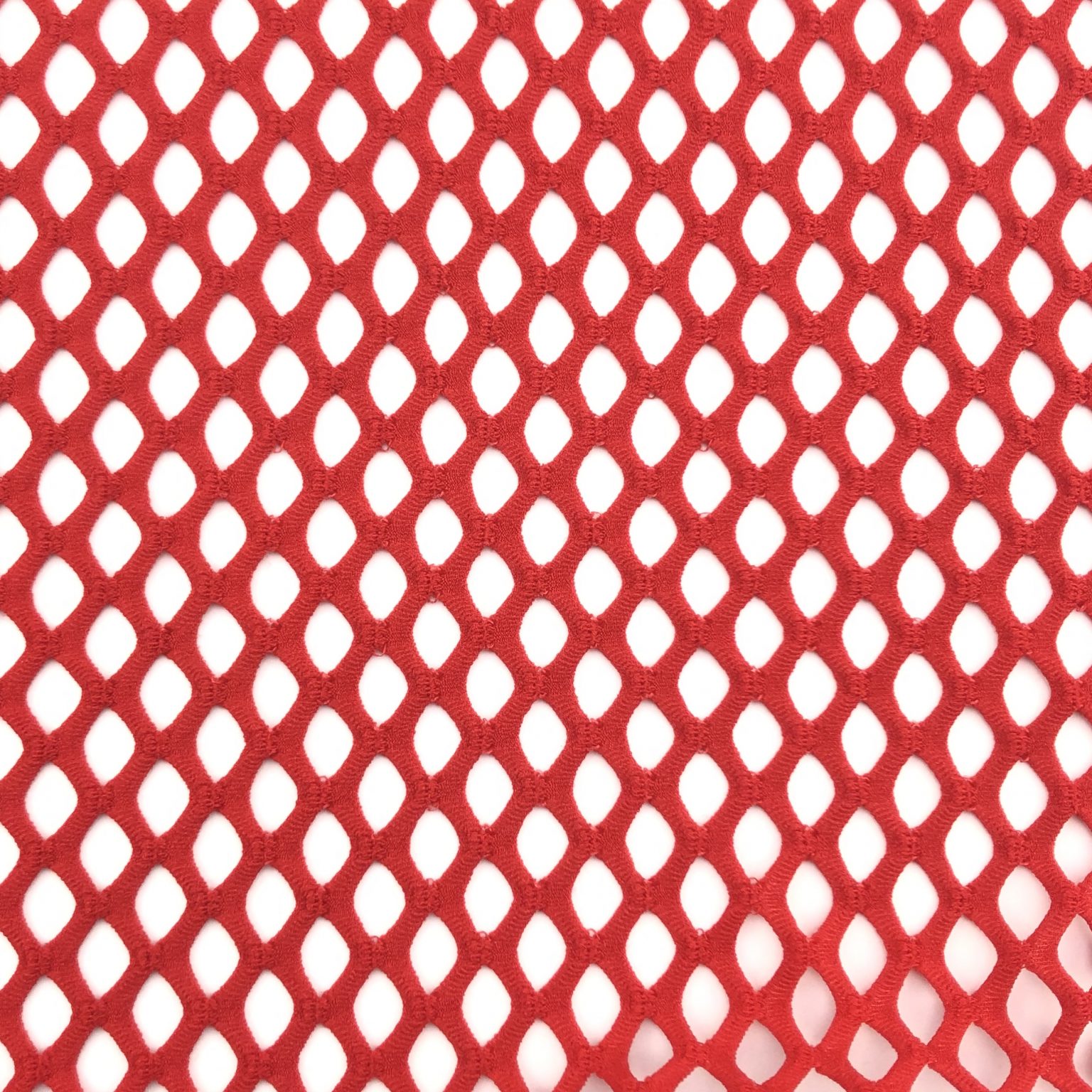 Large Hole Red 4 Way Stretch Shine Trimmings & Fabrics