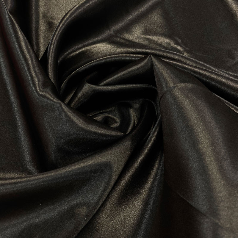 Polyester Satin – Black | Shine Trimmings & Fabrics