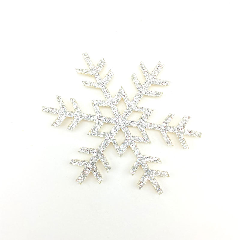 Snowflake Glitter Motif | Shine Trimmings & Fabrics