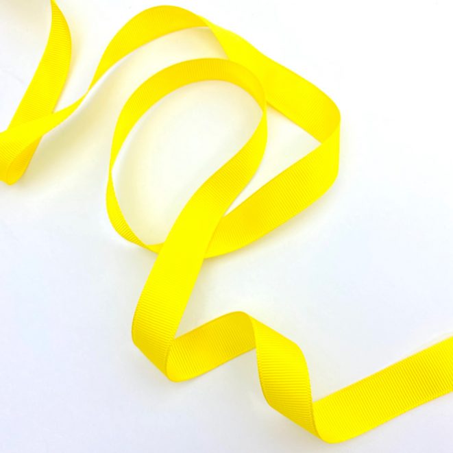 Grosgrain Ribbon Yellow – Shine Trimmings & Fabrics