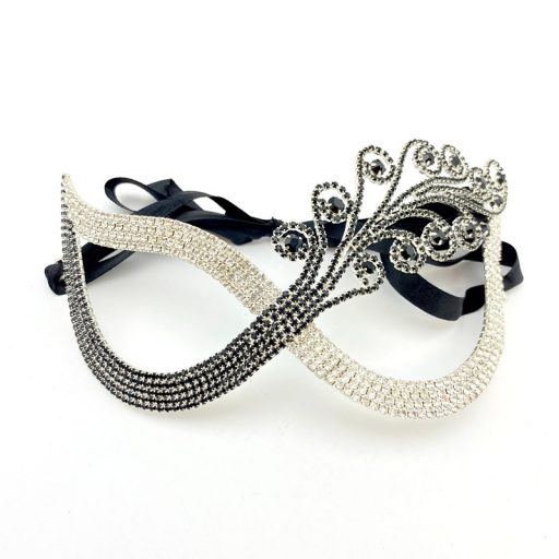 Majestic Swirl Diamante Mask