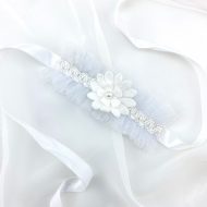 Pearl Flower Ballet Bun Ribbon