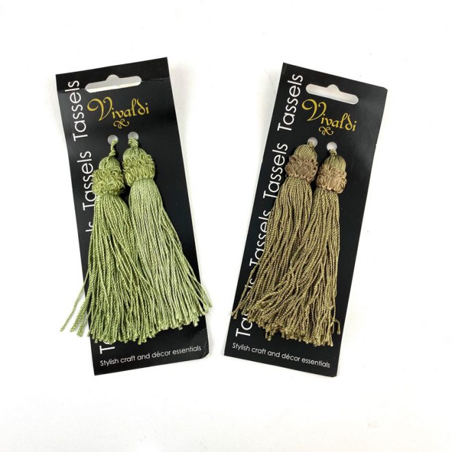 Decorative Looped Knot Tassel Long Shine Trimmings & Fabrics