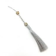 Beaded Metallic Pearl Tassel