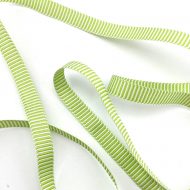 Green/White Stripe RIbbon