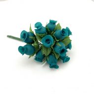 Bunch of Small Rose Blooms Teal