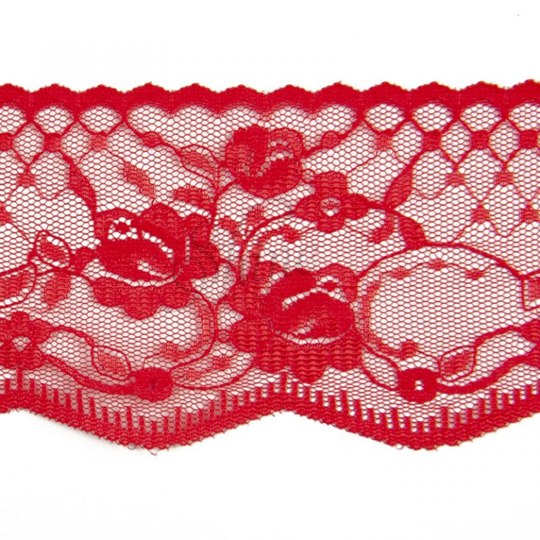 Nylon Lace Trimming 018 Red Shine Trimmings & Fabrics