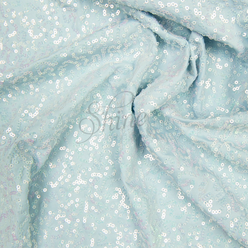 Broadway Sequin Fabric – Ice Blue ...