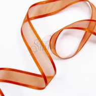 Satin Edge Sheer Ribbon Orange