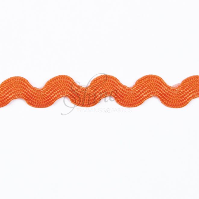 Ric Rac 5mm Orange | Shine Trimmings & Fabrics
