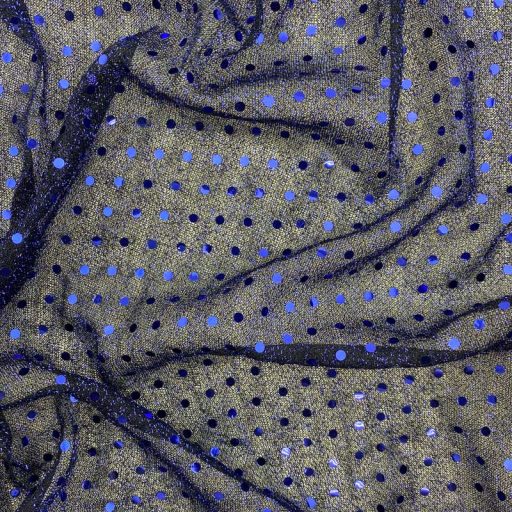 Pressed Sequin Fabric 3mm Navy