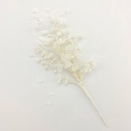 Bunch of Blossoms with Pearls and Diamantes - White AB