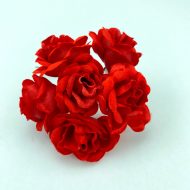 Medium 6 Rose Bunch Red