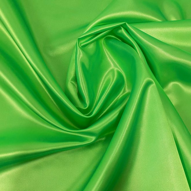 Polyester Satin Fluro Green – Shine Trimmings & Fabrics