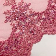 Amélie Beaded Lace with Scalloped Edge Rosebud
