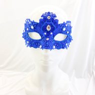 Crystal Lace Mask Royal