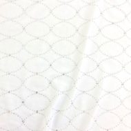 Marilyn Glitter Stretch Velvet - White Silver