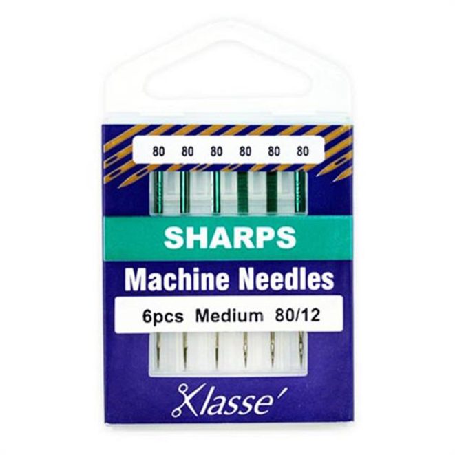 Sewing Machine Needles Sharp/Microtex Shine Trimmings & Fabrics