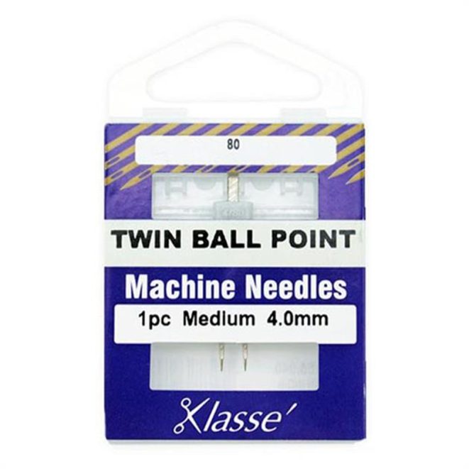 Sewing Machine Needle Twin Ballpoint Shine Trimmings & Fabrics