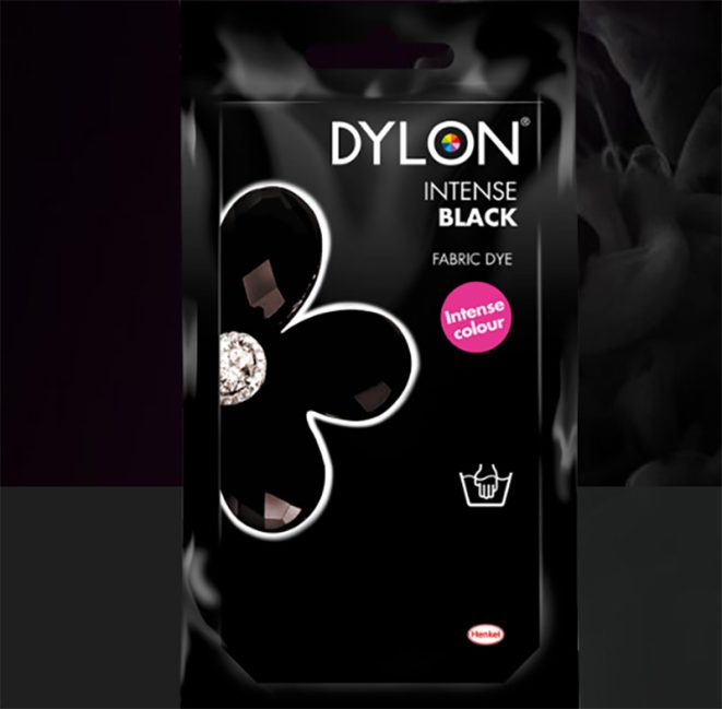 Dylon Fabric Dye Intense Black Shine Trimmings & Fabrics