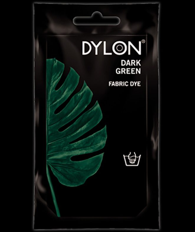 Dylon Fabric Dye Dark Green Shine Trimmings & Fabrics