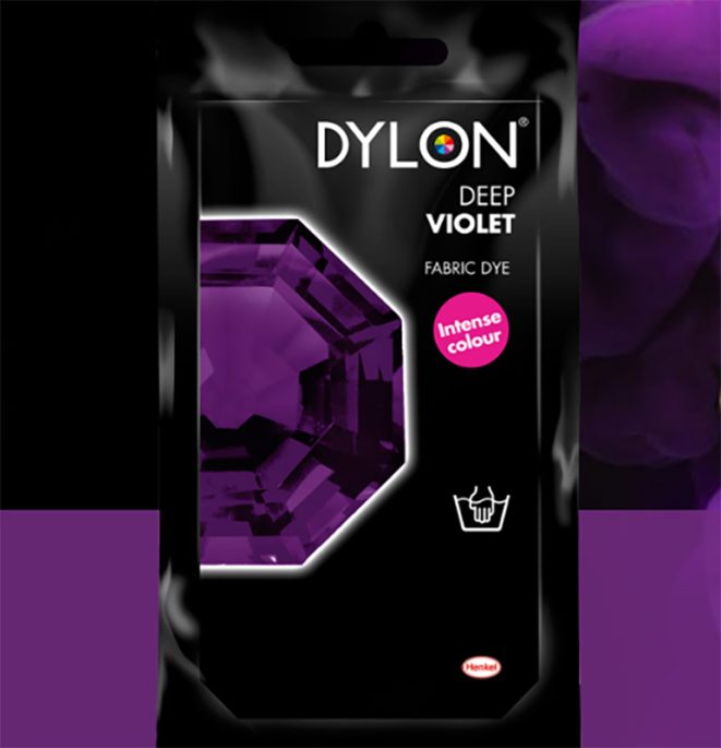 Dylon Fabric Dye Deep Violet Shine Trimmings & Fabrics