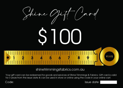 Shine giftcard $100