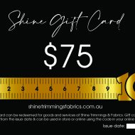 Shine giftcard $75