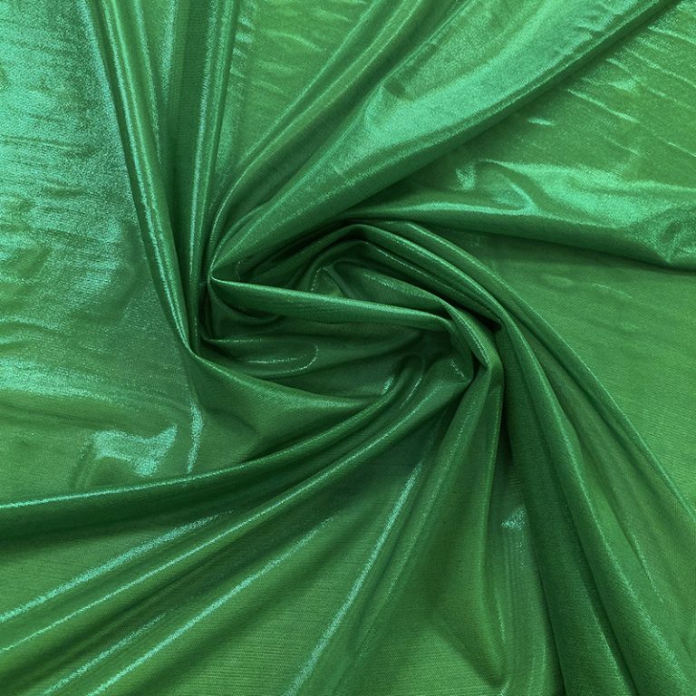Metallic Foil Stretch Mesh Emerald Shine Trimmings & Fabrics