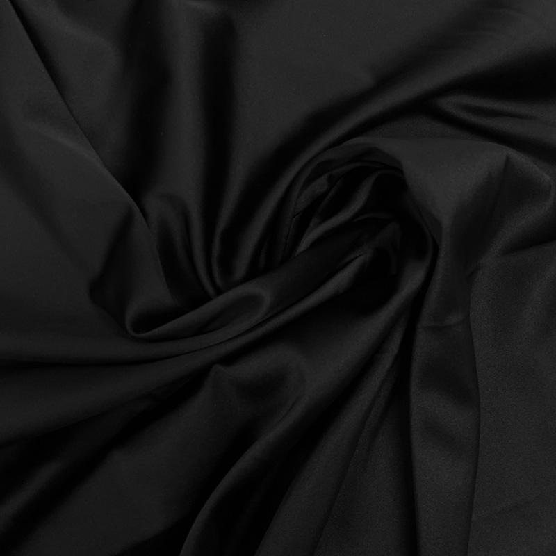 Celina Stretch Satin Black | Shine Trimmings & Fabrics