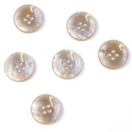 Pearl Finsh 4 Hole Button Beige