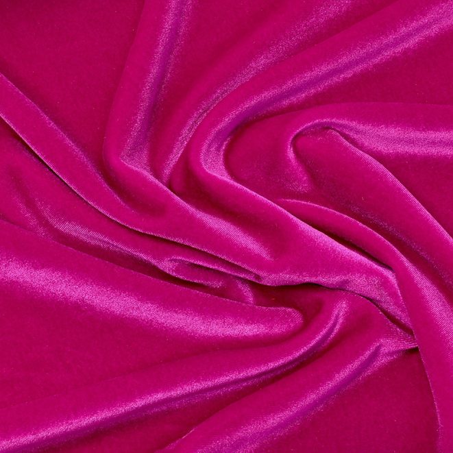 Deep Raspberry Velvet Lush Stretch Velvet – Raspberry – Shine Trimmings & Fabrics
