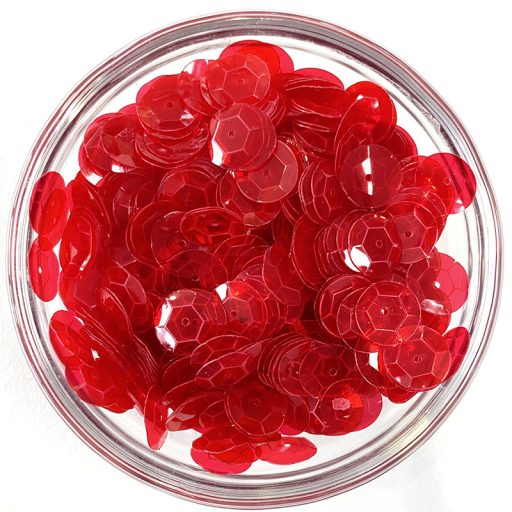 Cup Sequin - 65 Transparent Red