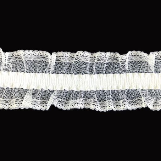 Wide garter Elastic 3319 - White