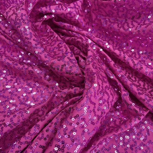 Broadway Sequin - Hot Pink - Metallic Sequin