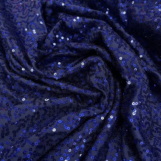 Broadway Sequin - Navy - Metallic Sequin